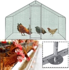 Chicken Cage Run Walk in Cage Poultry Pet Coop for Rabbit Hen House Pen Metal 3x2m