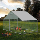 2m x 4m Steel Walk-in Chicken Run Kennel Enclosure Rabbit Hutch Poultry Coop Duck House Chicken Cage