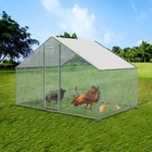 2m x 4m Steel Walk-in Chicken Run Kennel Enclosure Rabbit Hutch Poultry Coop Duck House Chicken Cage