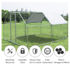 UV Stabilised Polyester Roof D4m Walk In Chicken Cage