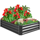 5ft 14.5lbs Raised Metal Garden Bed For Vegetables