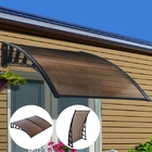 60x80CM Durable Window Awning Waterproof Door Window Awning Canopy Clear Rain Cover Outdoor Sun Shade Shelter
