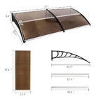 Quick Dry Polycarbonate 300cm Door Window Awning Canopy