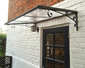 W150cm Polycarbonate Porch Canopy For Office Buildings