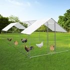 Heavy Duty Glvanized Steel Polyethylene White Color Cover Chicken Run Cage Chicken Cage Coop