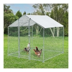 Metal Walk in Chicken Run Coop Cage Animal Poultry House Hutch Backyard Outdoor Chicken Cage