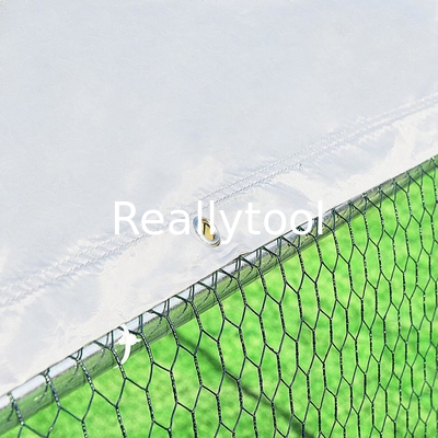 Metal Chicken Coop with Run Walk in Chicken Cage Poultry Habitat Supplies with Waterproof and Anti-Ultraviolet Cover