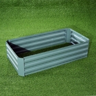 Metal Raised Garden Bed for Vegetables Large Planter Box Steel Gardening Kit Outdoor Herb  Green 6x3x1ft