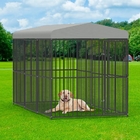 Large Outdoor Dog Kennel Heavy Duty Metal Frame Fence Dog Cage Outside Pen Playpen Dog Run House with UV & Waterproof
