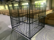Outdoor Dog Kennel Heavy Duty Metal Frame Fence Dog Cage Outside Pen Playpen Dog Run House Without Roof
