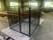 Outdoor Dog Kennel Heavy Duty Metal Frame Fence Dog Cage Outside Pen Playpen Dog Run House Without Roof