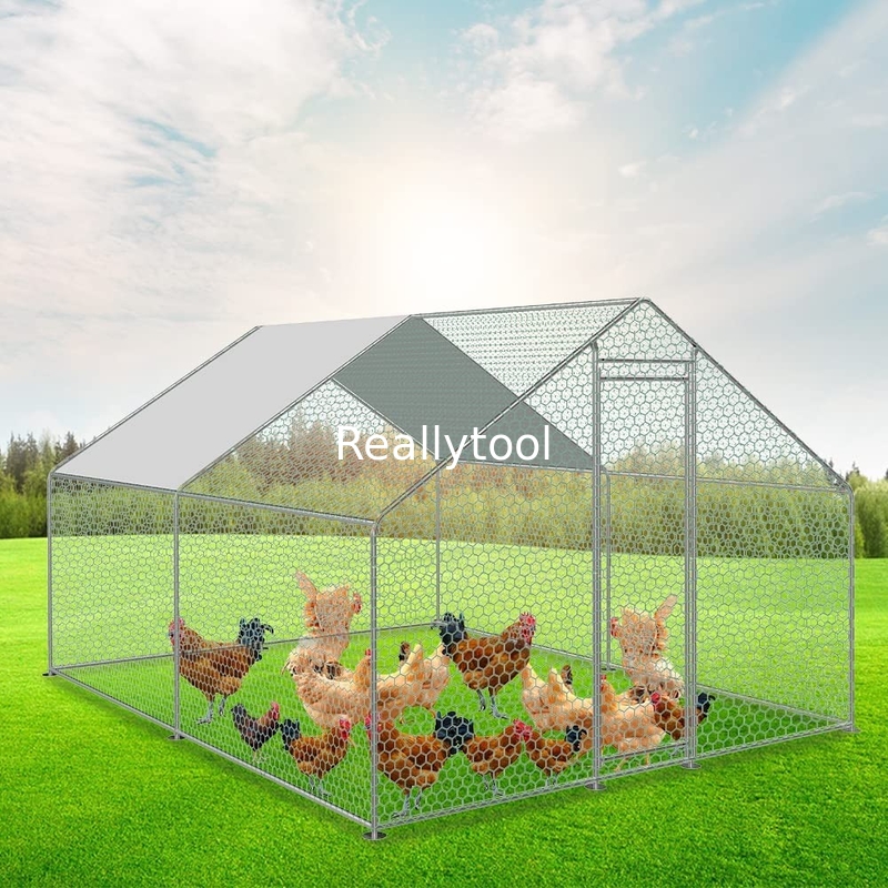 Large Chicken Coop Cage Walk-in Pens Outdoor Backyard Ranch Crate Rabbit Poultry Cage Enclosure Pet Run Exercise