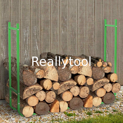 Metal Tube RANGE Logs Firewood Rack Greenhouse Logs EXTENSIBLE Green